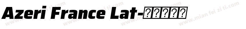 Azeri France Lat字体转换